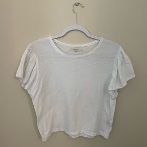 Madewell flutter sleeve top